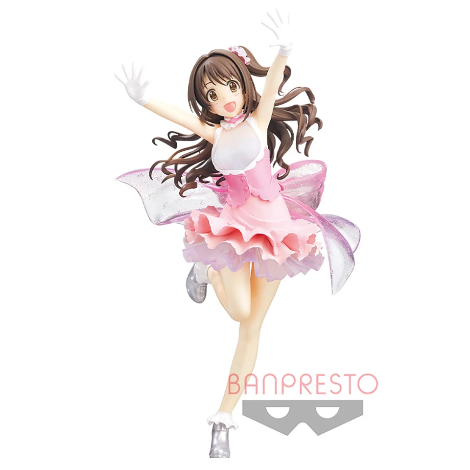 Judai 22cm Pôvodný banpresto Idolmaster Shimamura Uzuki Stage Bye Stage PVC Action Figure Model Hračky