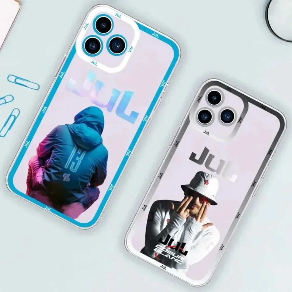 Jul Rapper Telefón pre iPhone 16 11 12 13 14 15 Pro Max Mini Plus x xs xr priehľadné puzdrá