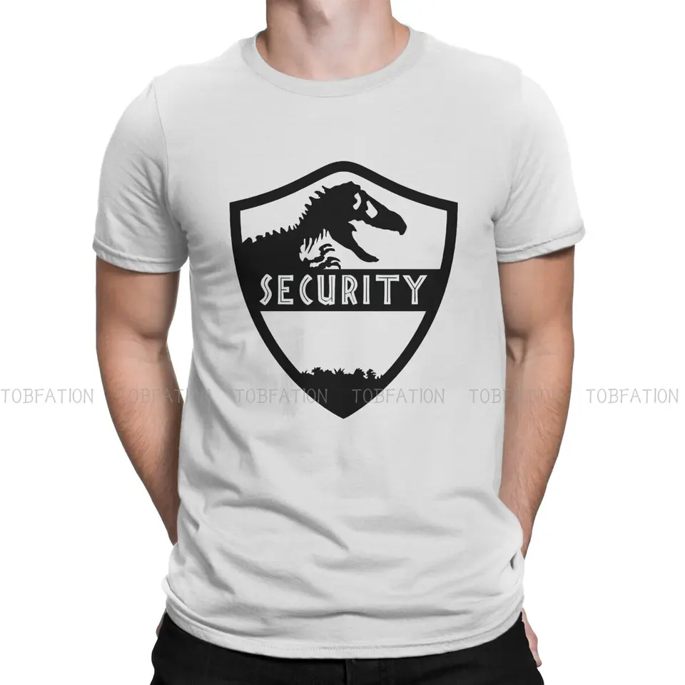 Jurassic Park Film Jurassic World Bezpečnostný agent tričko Grafické muži vrcholy vintage punk letné oblečenie bavlna harajuku t tričko