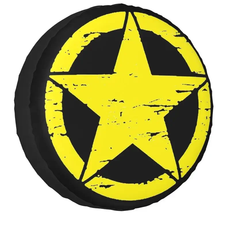 Juste de Roue de Secours Militaire Army Star, Protecteur de Pentagramme Personnalisé, Montres Jeep Honda 4x4, 14 Po, 15 Po, 16 P