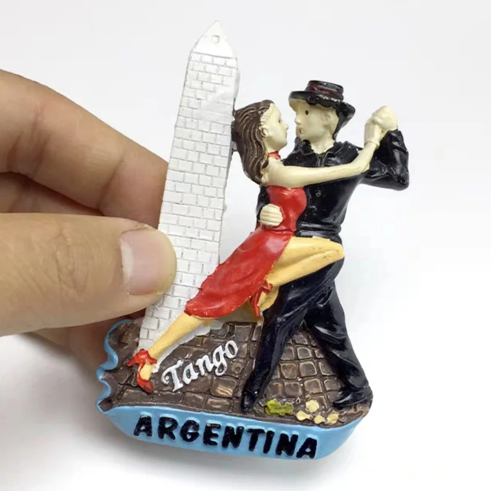 Južná Amerika Argentína Tango 3D chladnička Magnety Tourism Souvenír Chladnička nálepka Respondent Darčeková dekorácia