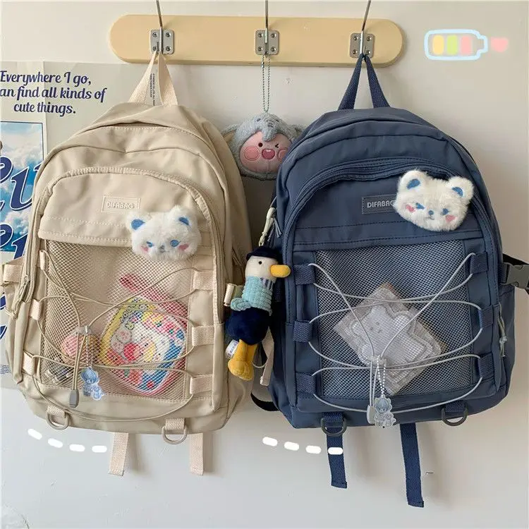 Južná Kórea Ins menšinová dizajn zmysel žien školský tabak ulzzang japonský harajuku štýl College Student Computer Batoh