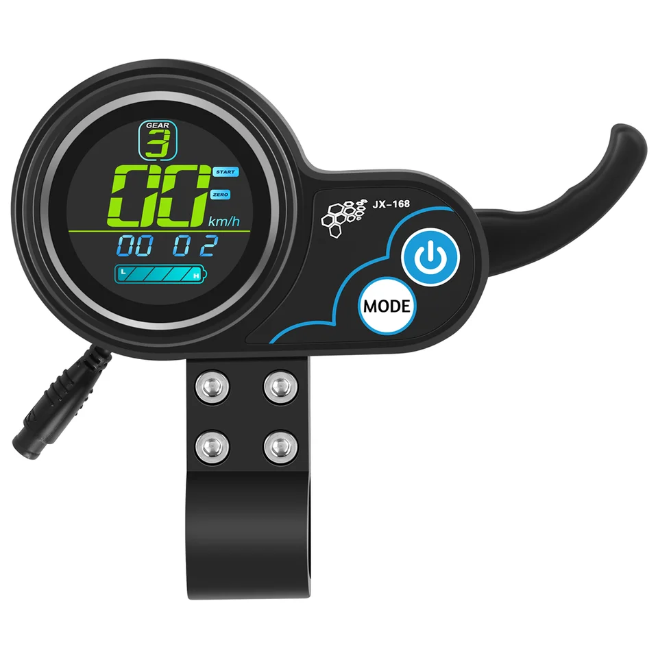 JX-168 Akcelerácia nástrojov kontinentálny elektrický skúter 36v/48v LCD Screen Governor Governor Prístroj