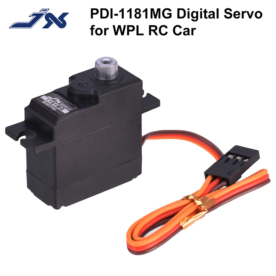 JX Servo PDI-1181MG 18G 3,5 kg Digital Servo Metal Gear pre WLTOYS 144001 WPL RC CAR B1/16 B24 C14 C24 Lietadlo vrtuľníka