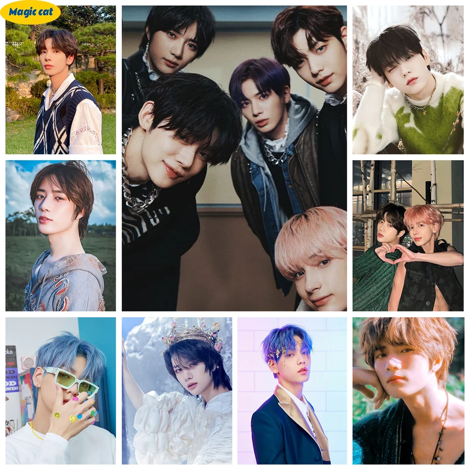 K-pop t-txt 5D DIY Diamond Painting Juhokórejský spevák plagát ručný diamant výšivok krížový steh súprava Domov stena