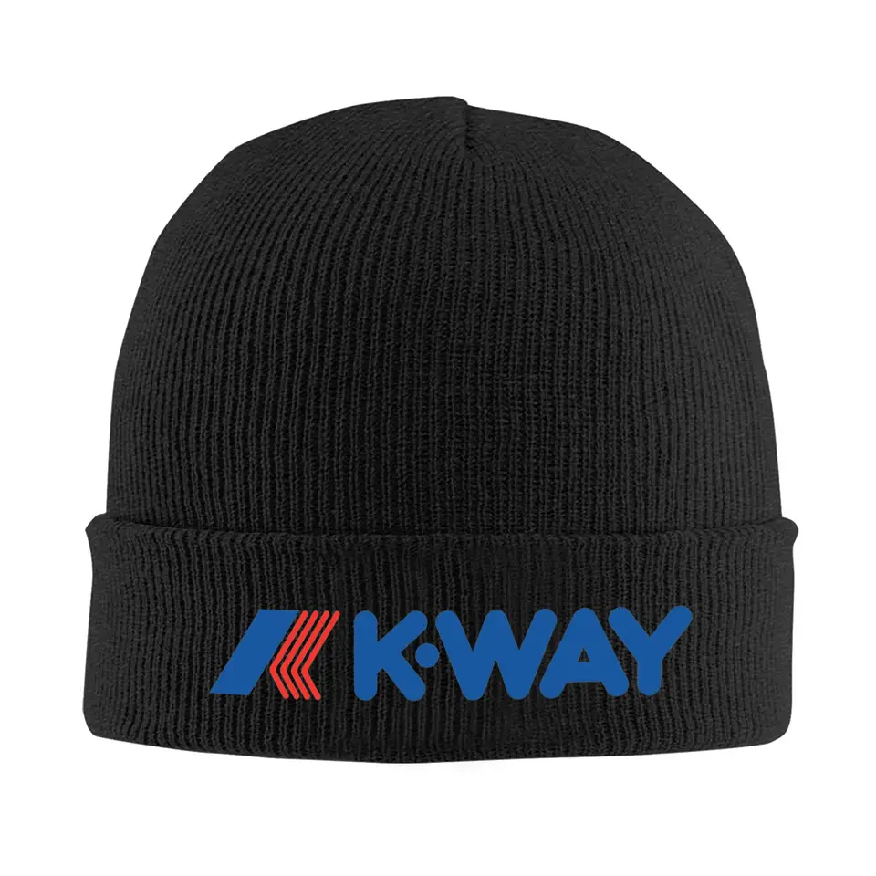 K-ways logo klobúk jesenné zimné lebky čiapky Omerené francúzske značky Caps Žena mužský akrylový pletený klobúk