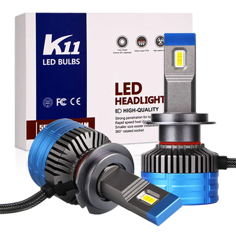 K11 High-Power 110W 6000K Auto LED svetlomety H7 H4 H11 Žiarovka 9005 9006 Hmlové svetlá H1 880 9004 LED Automotive Lighting