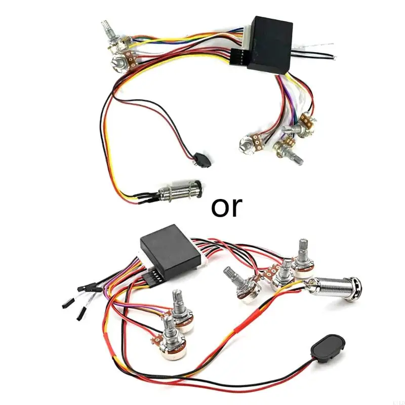 K1KD Bass Pickup, 3 pásma aktívny a pasívny ekvalizér elektrický obvod predzosilňovačov basov