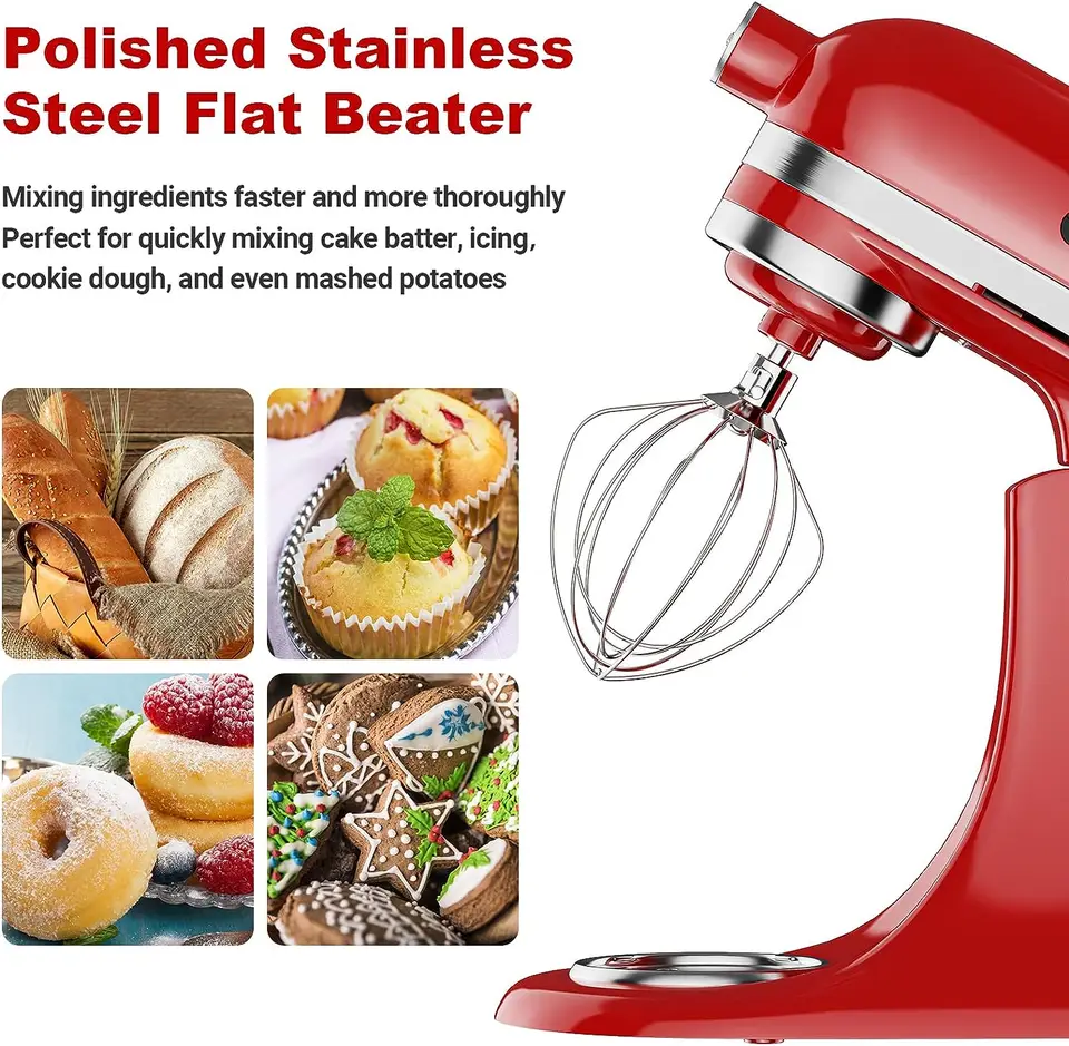 K45WW Wire Whip Cettlement pre 4,5-5QT Kitchenaid Tilt-Head Stander Mixer, Netingless Steel Whisk na pripojenie pre mixér KitchenAid