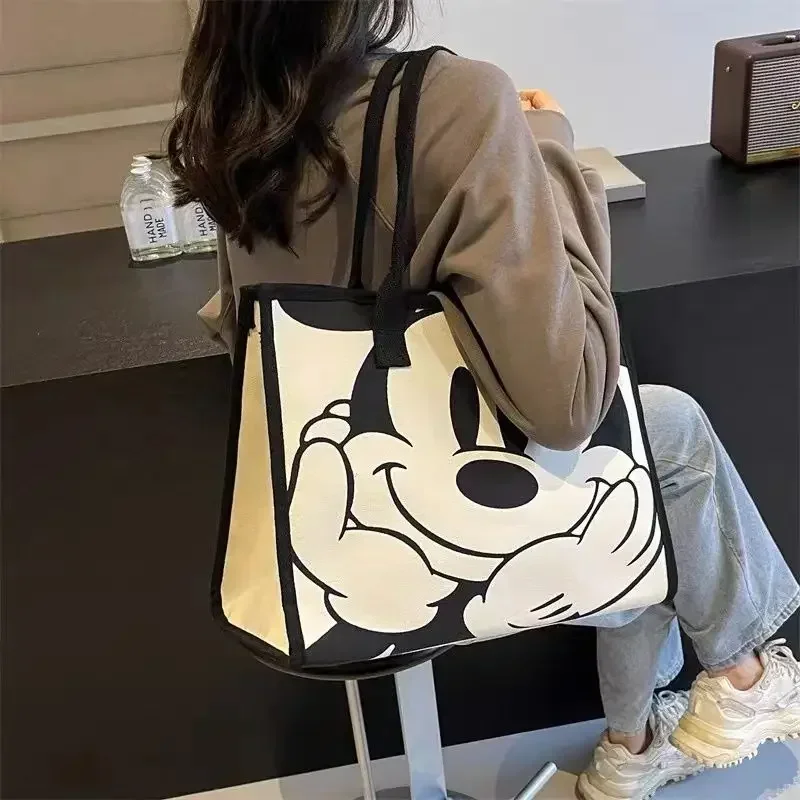 Kabelka Disney Mickey Mouse Canvas Rameno Bag Dámska nová roztomilé tote cestovanie