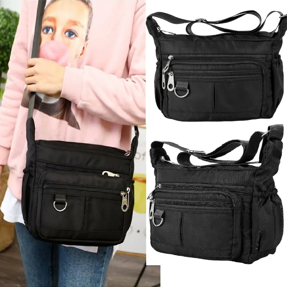Kabelka s vreckom Messenger Women Women Crossbody Bag Veľká kapacita Oxford Crossbody taška pre mužov pre ženy vonku pracovné cestovné balenie