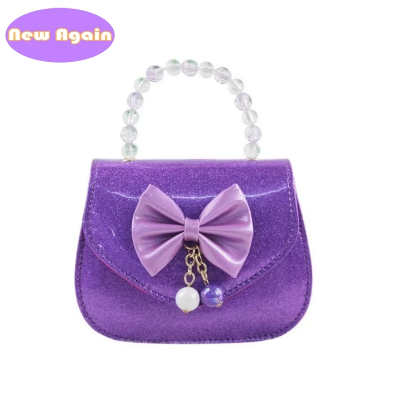 Kabelky pre princeznú nových detí Mini totes candy farby roztomilé bowknot crossbody tašky pre dievčatká Peniaze peňaženky nab291
