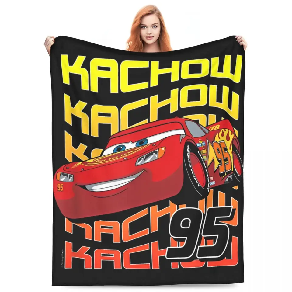 Kachow mcqueen autá prikrývky Kvalita teplej mäkkej posteľnej bielizeň hodí zimné dekoratívne gaučové posteľ nadýchané posteľná posteľná posteľná bielizeň