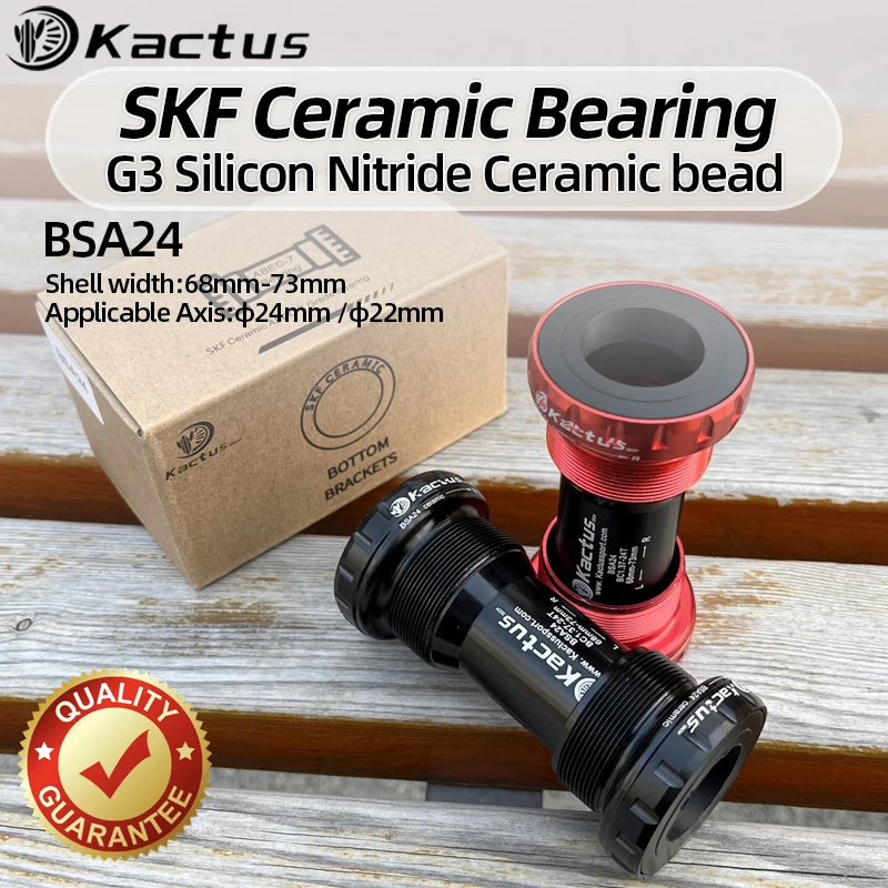 KACTUS BSA24 SKF ložisko Bicykel Dno 22/24 mm keramický ložisko Centrálny hriadeľ pre Shimano SRAM GXP Road MTP Cranksets Bicykel Part
