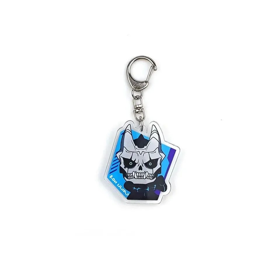 Kaiju č. 8 Acryl Anime prívesok Keychains Držiteľ automobil kľúča kľúča kľúča kľúče mobilný telefón vak v taške na zavesenie šperkov Darčeky doplnky