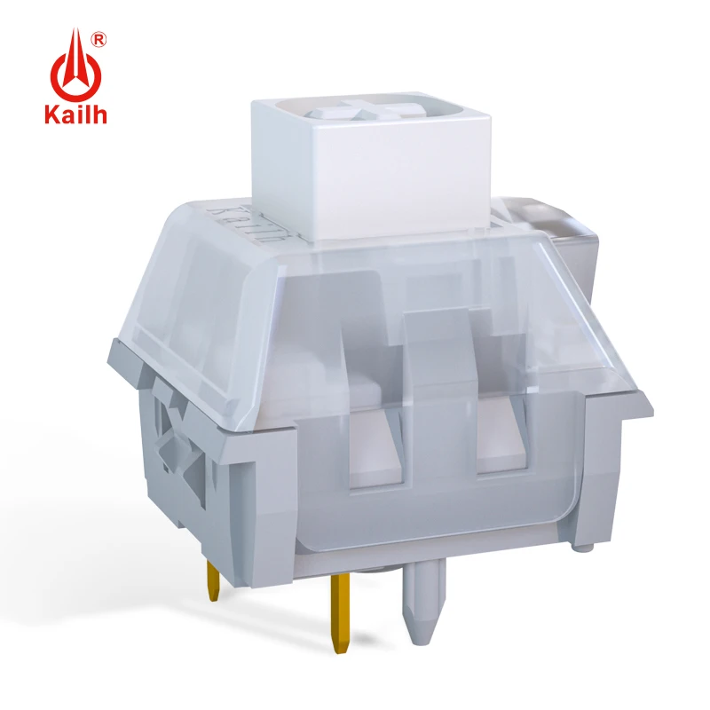 Kailh Box Tagat White White Owl Switch 5pin 60g RGB herná herná mechanická klávesnica Clicky hmatcy spínače Svetlo Sprievodca Príspevok krátka pružina