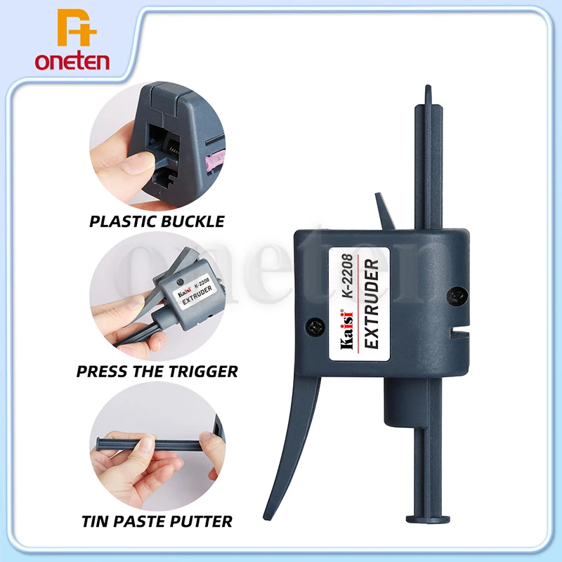 Kaisi K-2208 TubeMate Solder Paste Extruder Zváracie olej posilňovača Press Easy-Vyplácanie OilPCB Putter BGA Nástroje na opravu