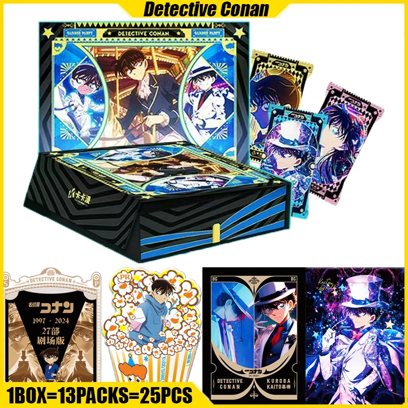 Kakaman Vol.3 Detektív Conan Cards Anime Collection Cards Mistery Box Doskové hry Hračky narodeniny darček pre chlapcov a dievčatá