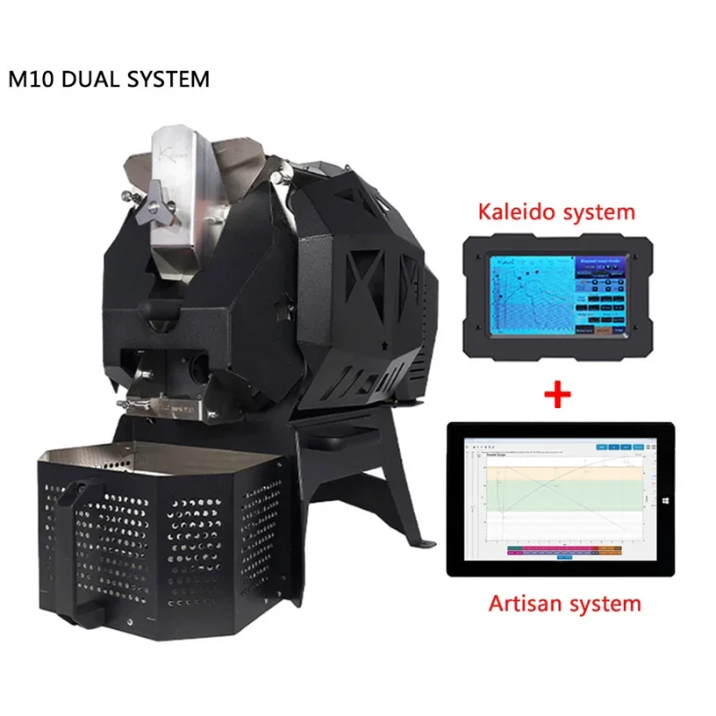 Kaleido Sniper M10 Duálny systém kávu Raaster 300G-1200G Commercial Smart Coffee Bean Roaster Rasting Roasting Machine