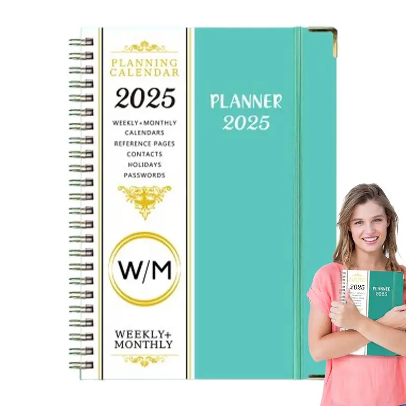 Kalendár 2025 Plánovač knihy 2025 Plánovač mesačný plánovač Calender Book Denný plánovací kalendár Kalendár január-december 2025 A5