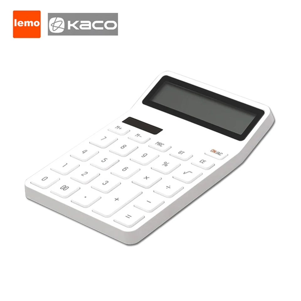Kalkulačka stolného počítača Kaco Lemmo Fotoelektrická duálna jednotka 12 Číslo zobrazenie Automatická kalkulačka vypnutia pre Xiaomi Office Finance
