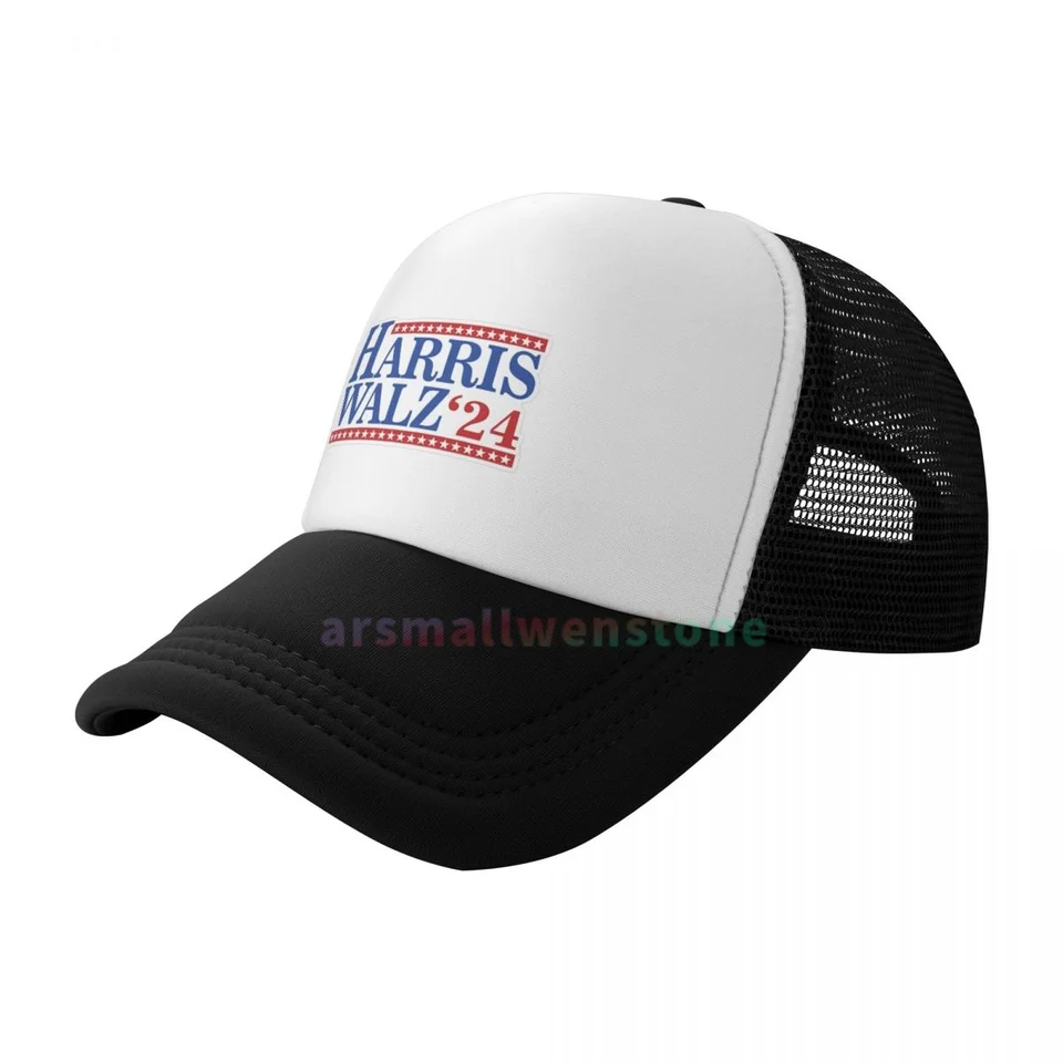 Kamala Harris 2024 Nekontrolovateľné pohodlie a štýl: baseballová čiapka Celý deň Comfort Mesh Snap Back Black Trucker Hat