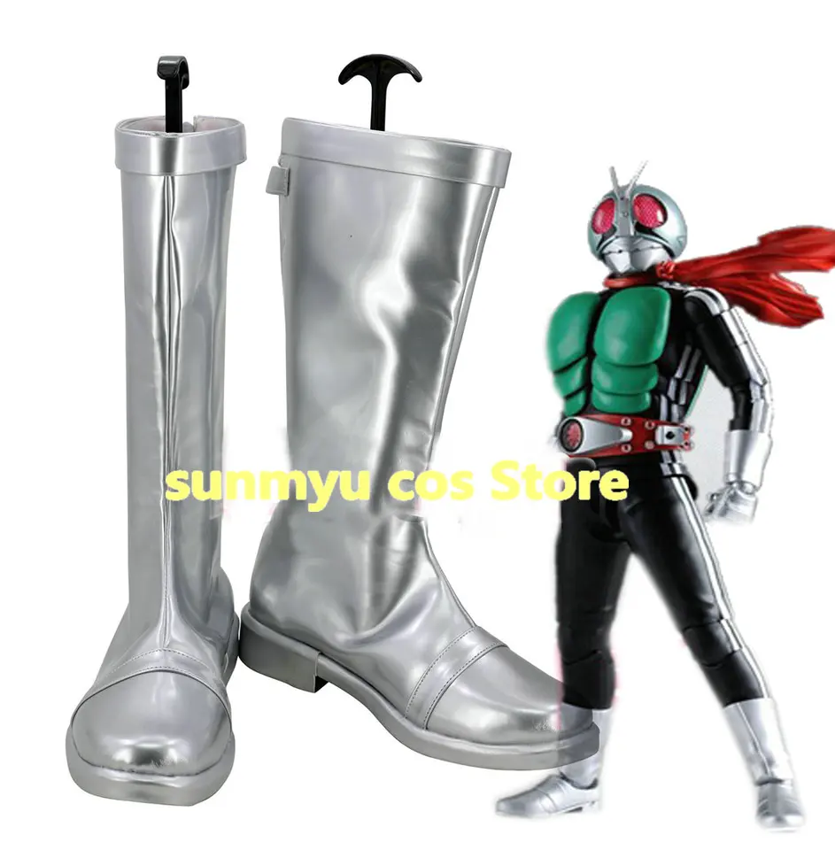 Kamen Rider strieborné topánky cosplay custom veľkosti maskované jazdec cosplay topánky