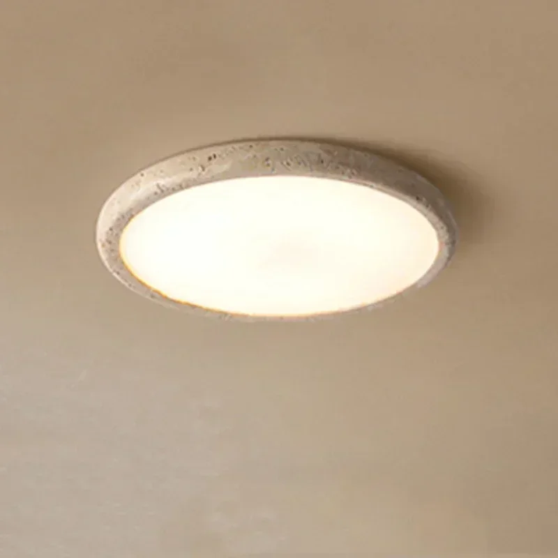 Kamenné zaoblené LED svetlá moderné žlté travertínové stropné svietidlá Koridor obývacia izba reštaurácia LED žiarovky