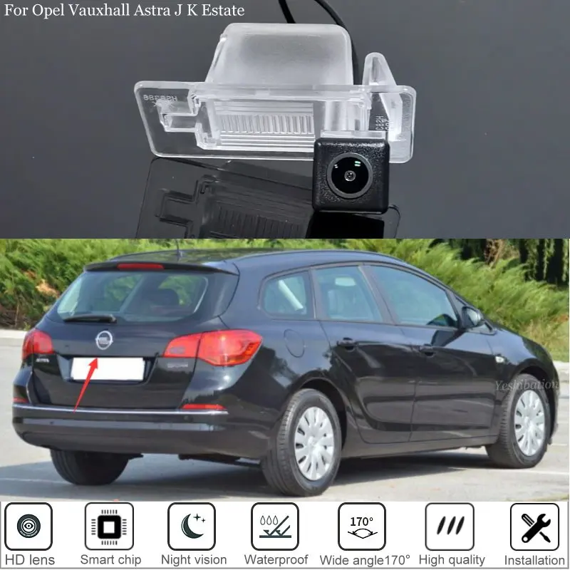 Kamera na zadné zobrazenie automobilu pre Opel Vauxhall Astra JK Estate 2010 - Parkovací fotoaparát Auto Backup Parking pre Holen Astra BK Wagon 2017 ~ PR