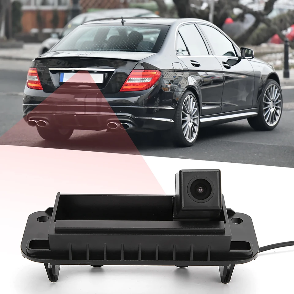 Kamera Zadná kamera pre kmeň kmeňa pre kmeň spätné monitorovanie pre Mercedes Benz W204 W212 C200 C -trieda E -trieda