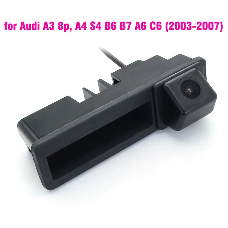 Kameru Kameru s kmeňom automobilu zadná kamera HD pre Audi A3 S3 RS3 8P 2003 ~ 2013, A4 S4 RS4 B6 B7 A6 C6 2003 ~ 2008
