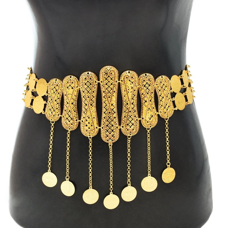 Kamienky Ženy Body Chains České etnické cigánske mince Knižlové reťazce pása Reťaze
