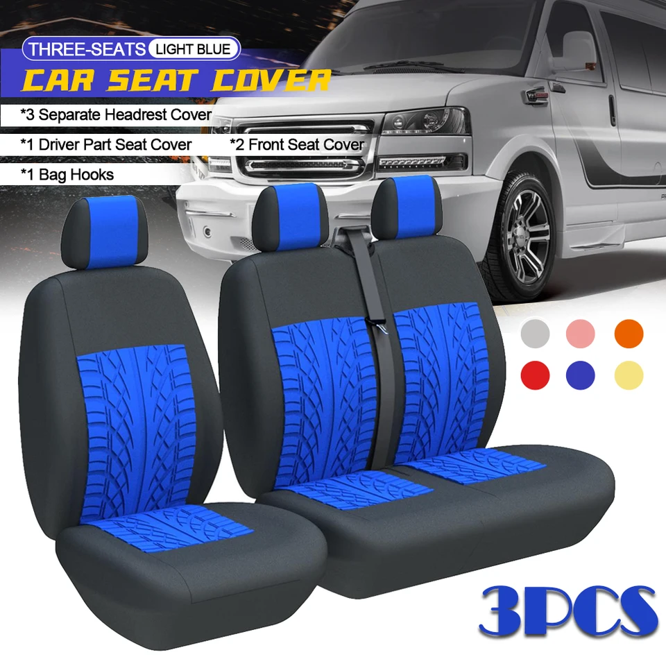 Kamión 2+1 pokrýva Universal Vans Sedadlá ochrancu pre Citroen Relay pre Ford Transit for Opel Antara pre Renault Maste pre VW