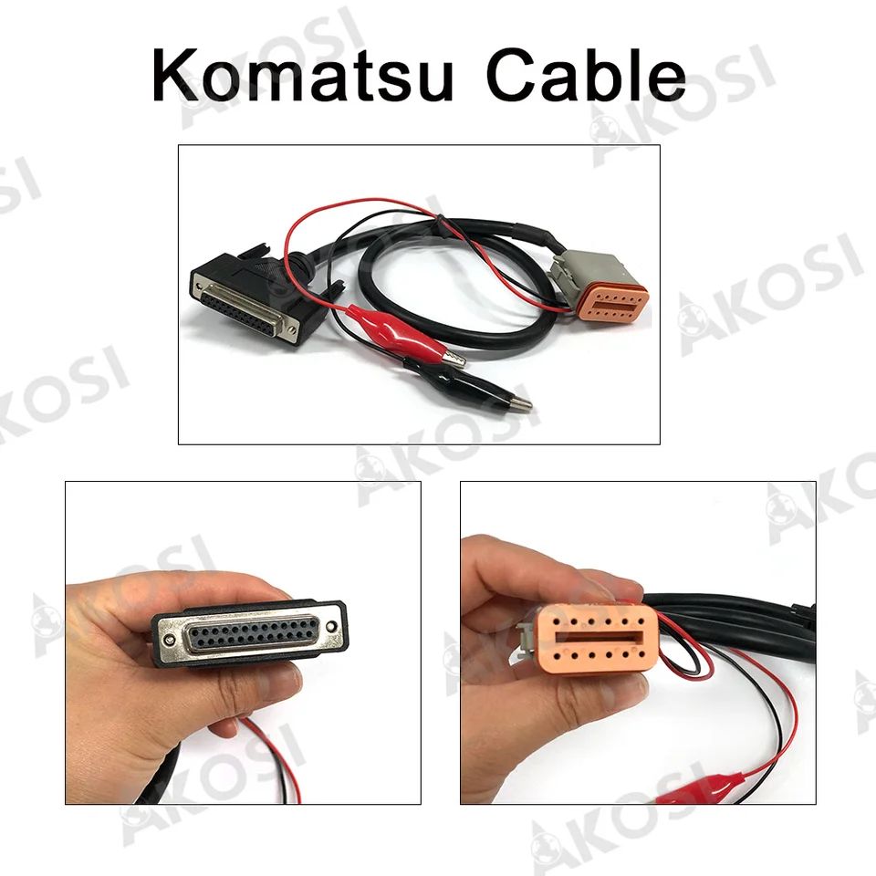 Kamión pre kábel Komatsu 12 Pin OBD káblový adaptér pre cum-min-minister6 OBD2 Pripojte káblový drôt káblového drôtu