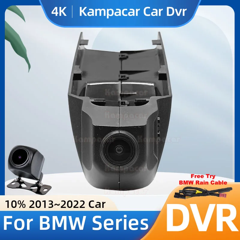 Kampacar BM01-4K 2160p WiFi Dashcam Video rekordér pre BMW 1 3 F34 4 5 GT Series X1 X3 F25 X5 X6 M4 2013-2022 10% CAR DVR