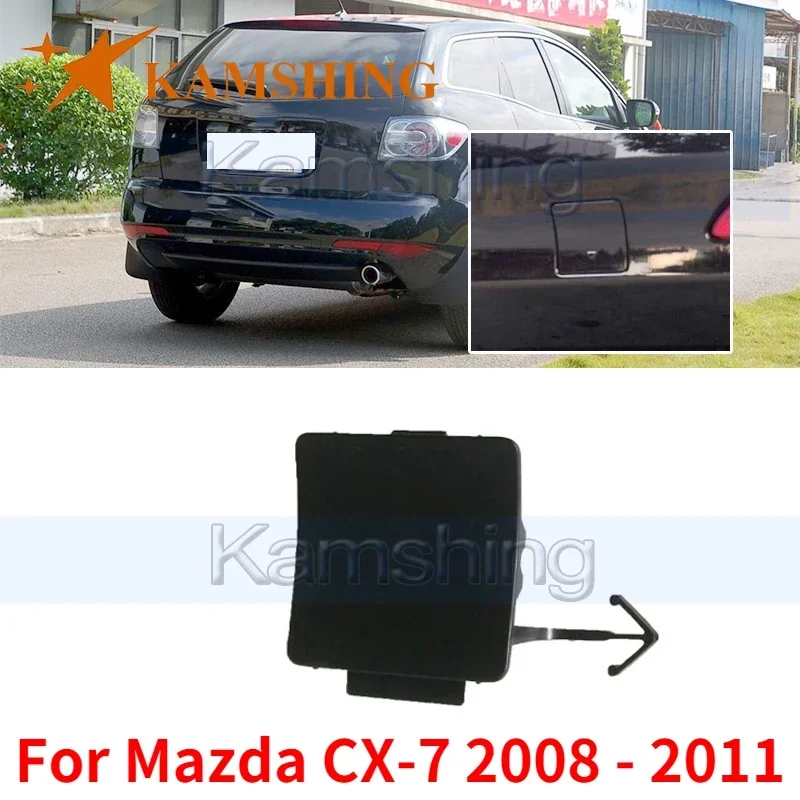 Kamshing pre Mazda CX-7 CX7 2008 2009 2011 2011 Zadný nárazový háčik kryt Tail Tail Trailer Ozdobenie veka veka vleku skĺz