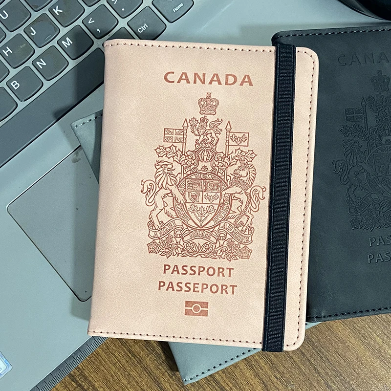 Kanada Passport Cover Women RFID cestovná peňaženka Passport Passport Covers pre pasy