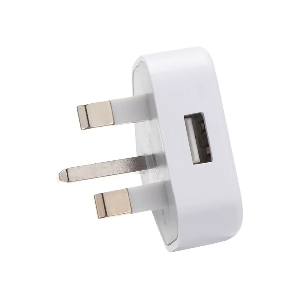 Kancelária 3 PIN 5V 1A USB nabíjačka nabíjačka UK Plug Power Adapter