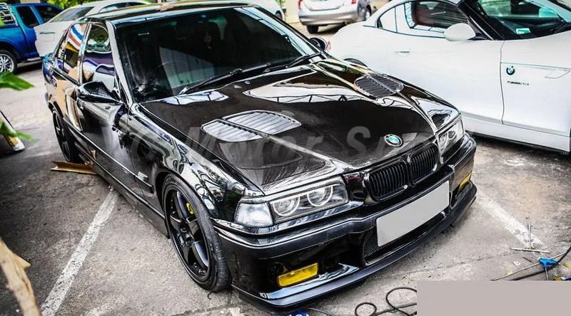 Kanceláriové doplnky uhlíkové vlákno Boonet vhodné pre roky 1992-1999 E36 4D Sedan GTR Style Hood Styling