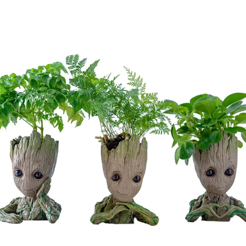Kancelárska plocha dekor ornament Groot Flower Pots Domáce záhradné kvetináče kvetináče