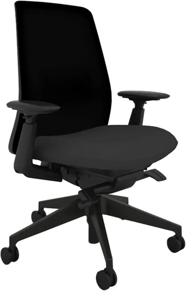 Kancelárska stolička s ergonomickými úpravami a bedrovou podporou Flexibilné ôtové zadné uhlíky jednoduché ergonomické úpravy
