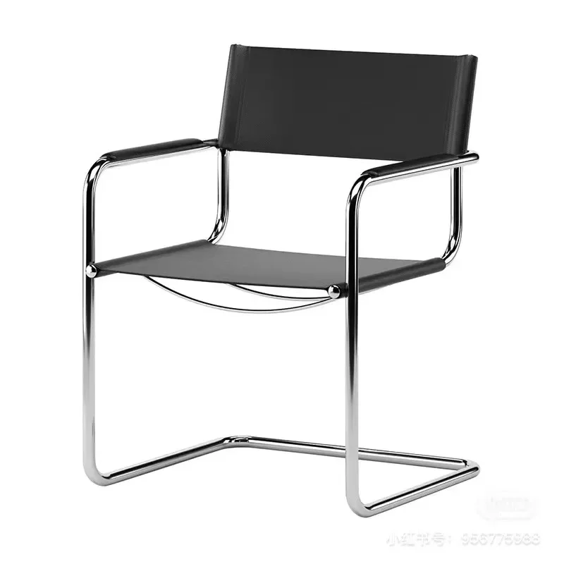 Kancelárske stoličky Stredoveké bauhaus jedálenské kreslo Nordic z nehrdzavejúcej trubice stolička Červená ins veterná kreslo Sillones Cadeira