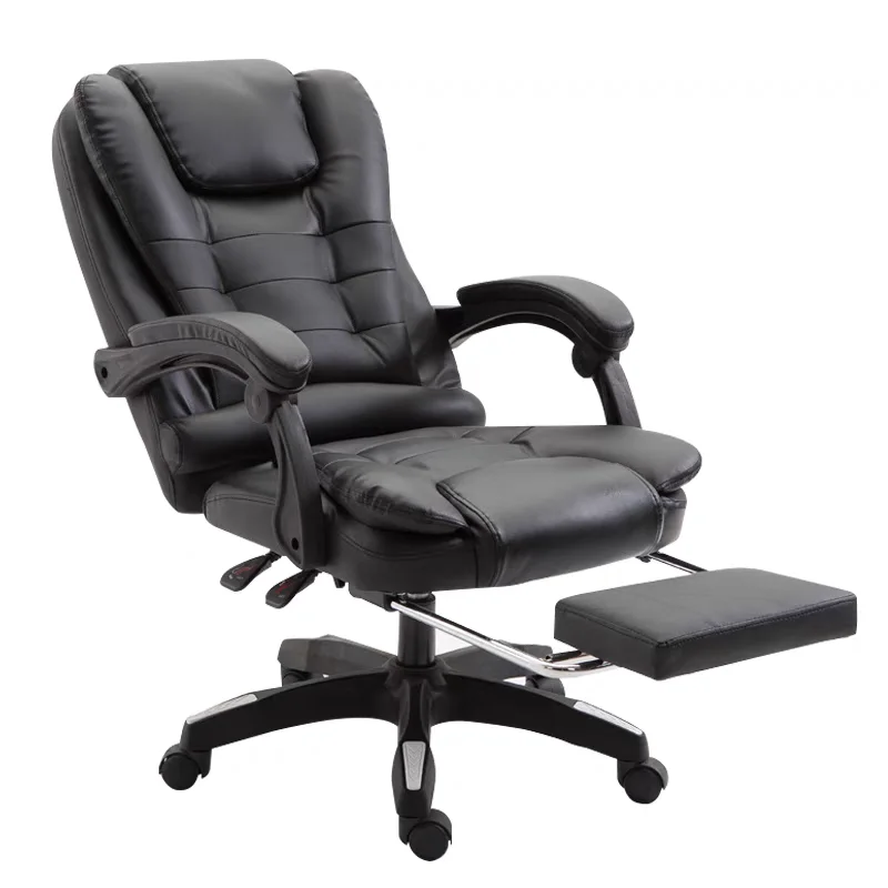 Kancelársky šéf stolička Ergonomická počítačová herná stolička Internet Cafe Seat Domácnosť, ktorá sklopí sedembodovú masážnu stoličku s nohavicou