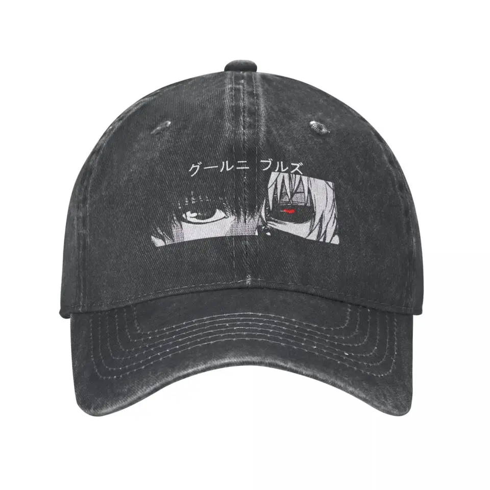 Kaneki Ken baseballová čiapka Vintage zúfalý džínsový tokyo ghoul krv krvi hlava unisex v štýle vonkajšieho behu golfového nastaviteľného klobúka