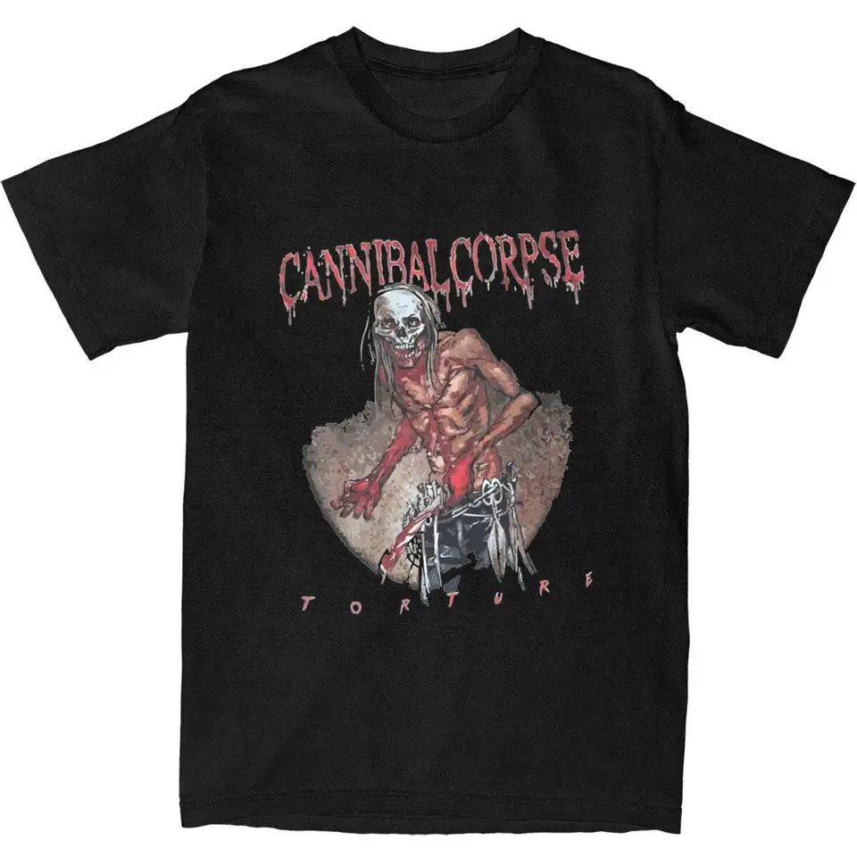 Kanibal mŕtvola mučenie tričiek Merch Men Dámske dámske 100% bavlnené vinobranie tričko s krátkym rukávom Originálne oblečenie