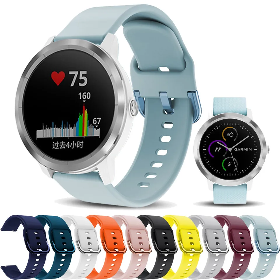 Kapela pre Garmin VivoActive 3 Hudba Vivomove HR Smart Watch Soft Silicone Sport Bracelet pre Forerunner 245 645 Venu Wrist Strap remienok