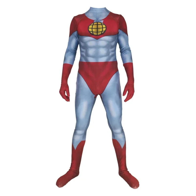 Kapitán Planet a Planeters Zentai Cosplay kostým koža Koža Dospelá KIDYSUIT HALLOWEEN COMSSUIT O