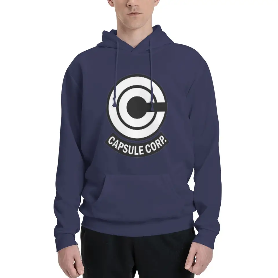 Kaprálky CAPSULE CORP LOGO MEN MEN Ženy Príležitostné pullové mikina móda slova rukáv s kapucňou jesenná zima