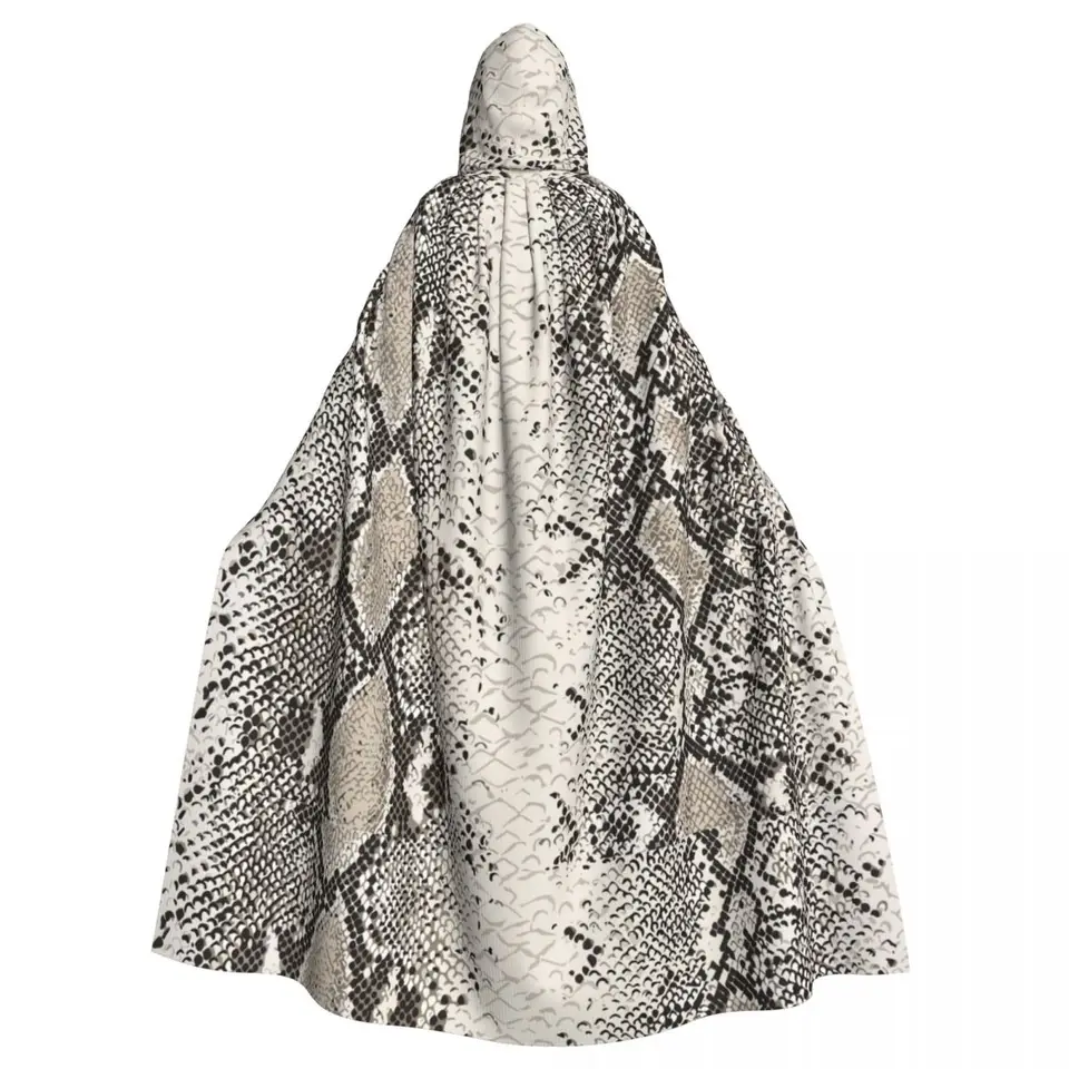 Kapucňa plášť polyester unisex čarodejnícke kostýmy príslušenstvo vintage hadová pokožka elf purim