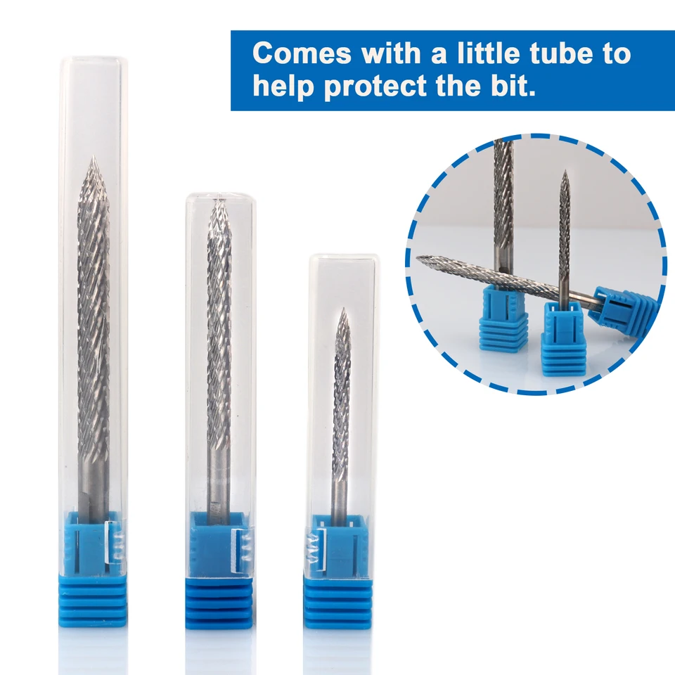 Karbidová uhlíková oceľ Oprava pneumatík vŕtačka Bit Rotary Burrs Bit Bit 3/4,5/6 mm pneumatický vŕtací bit bit Patch pneumatikovú pneumatiku opravy